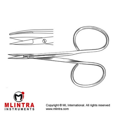 Salyer Ribbon Scissor Straight - Flat Shanks Stainless Steel, 9.5 cm - 3 3/4" Salyer Ribbon Scissor Straight - Flat Shanks Stainless Steel, 9.5 cm - 3 3/4"